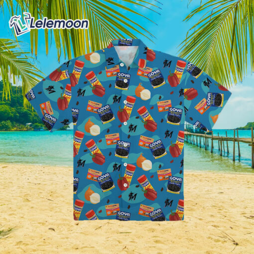 Miami Marlins 2023 Tropical Giveaway Hawaiian shirt