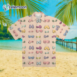 Multicolor Boobs Tits Print Hawaiian Shirt