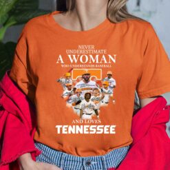 Never Underestimate A Woman Who Understands Baseball And Love Tennessee Shirt, Hoodie, Sweatshirt, Women Tee