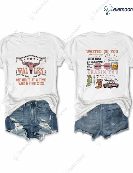 One Night At A Time World Tour Shirt $24.95