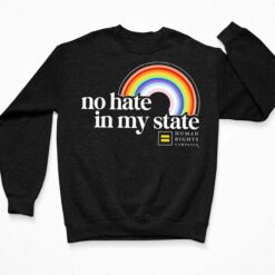 Rainbow Human Rights Campaign No Hate In My State Shirt, Hoodie, Sweatshirt, Women Tee $19.95