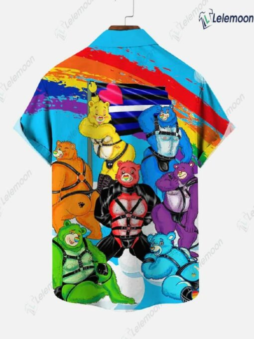 Rainbow Leather Bears Hawaiian Shirt $36.95