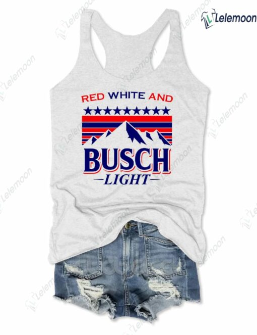 Red White And Busch Light Tank Top