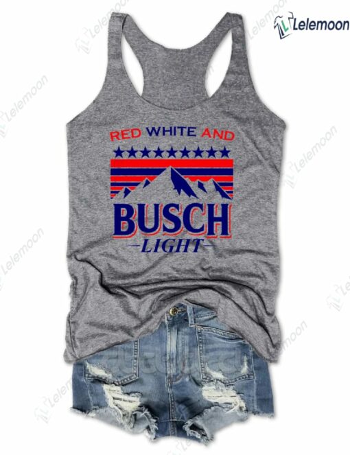 Red White And Busch Light Tank Top $26.95