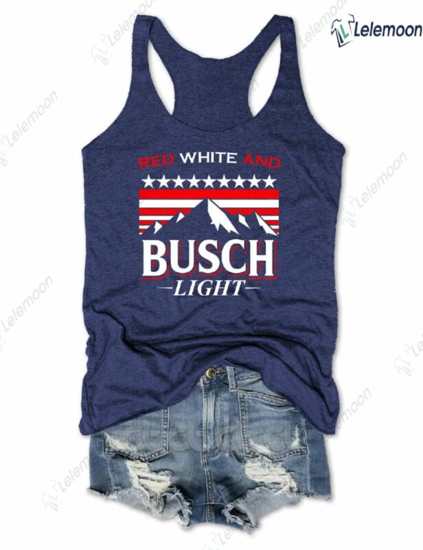 Red White And Busch Light Tank Top