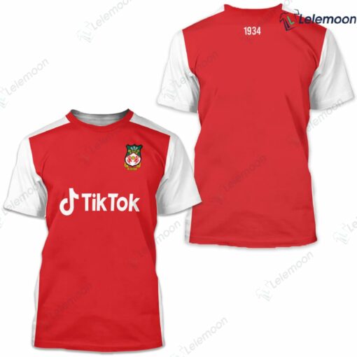 Retro Style Wrexham Tiktok AFC 3D Printed T-Shirt $32.95
