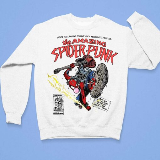 Retro The Amazing Spider Punk Shirt, Hoodie, Sweatshirt, Women Tee $19.95