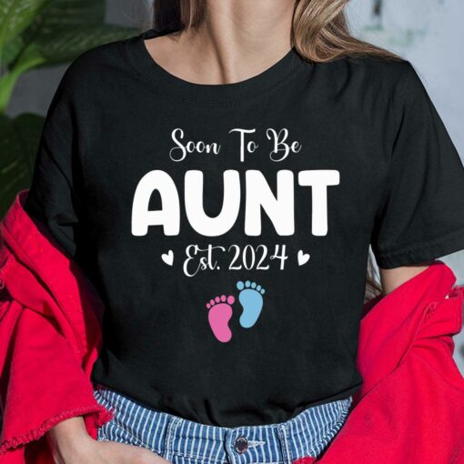 Soon To Be Aunt Est 2024 Pregnancy Shirt, Hoodie, Sweatshirt, Women Tee