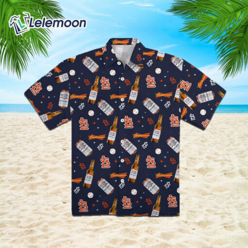 St Louis Cardinals Budweiser 2023 Hawaiian Shirt $36.95