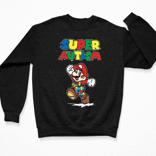 Super Autism Mario Shirt, Hoodie, Sweatshirt, Women Tee