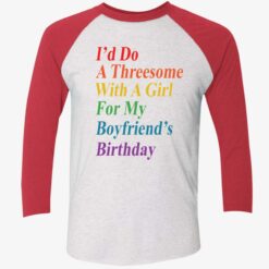 Target I'd Do A Threesome With A Girl For My Boyfriend's Birthday shirt