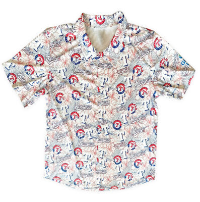 Texas Rangers Hawaiian Shirt Giveaway - Lelemoon