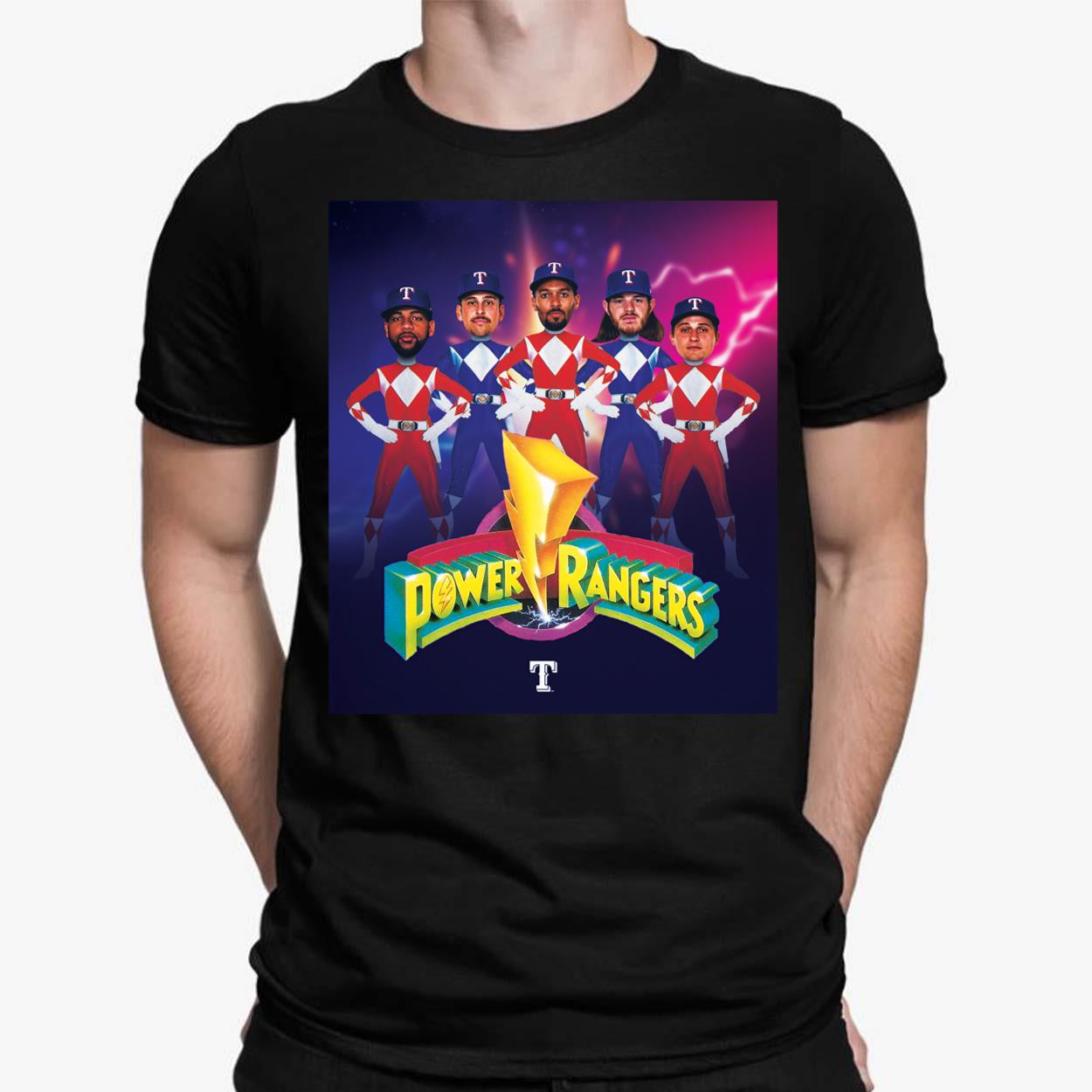 Texas Rangers Power Rangers Shirt, Hoodie, Sweatshirt, Women Tee