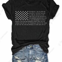 USA Flag American Christian Bible T-Shirt