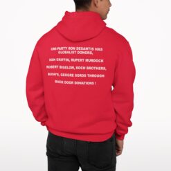 Uni Party Ron Desantis Has Globalist Donors Shirt, Hoodie, Sweatshirt, Women Tee