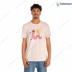 Worm With A Mustache Shirt $19.95