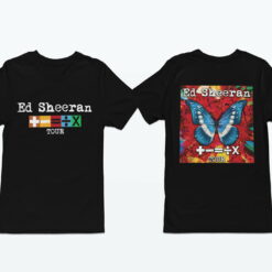 Ed Sheeran The Mathematics 2023 Tour Butterfly Shirt, Hoodie, Sweatshirt, Women Tee
