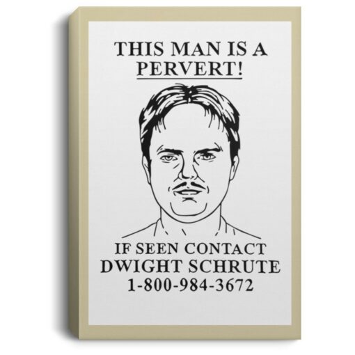 Jack Ryan Dwight Wanted Poster, Canvas $21.95