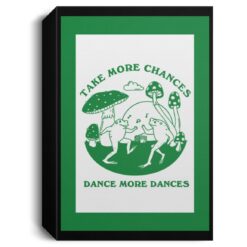 Retro Dancing Frogs Take More Chances Dance More Dances Poster, Canvas $21.95