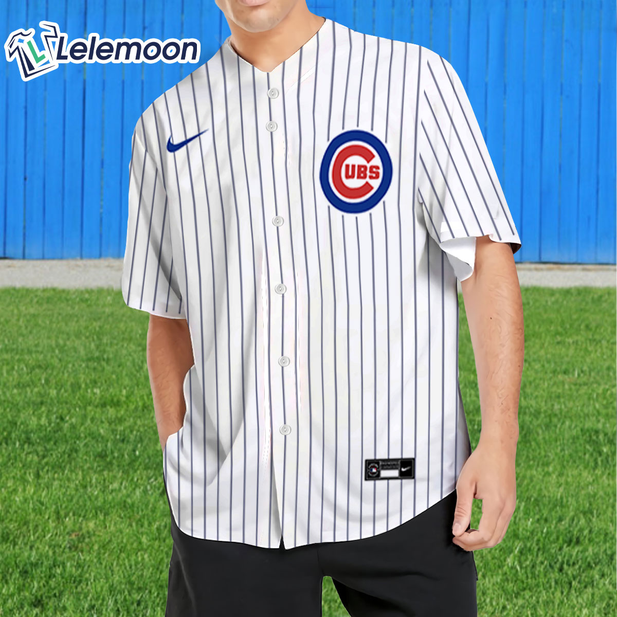 Chicago Cubs Custom White Baseball Jersey Shirt - Lelemoon