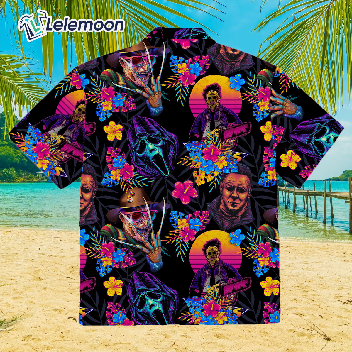 Vintage Horror Movies Hawaiian Shirt - Lelemoon