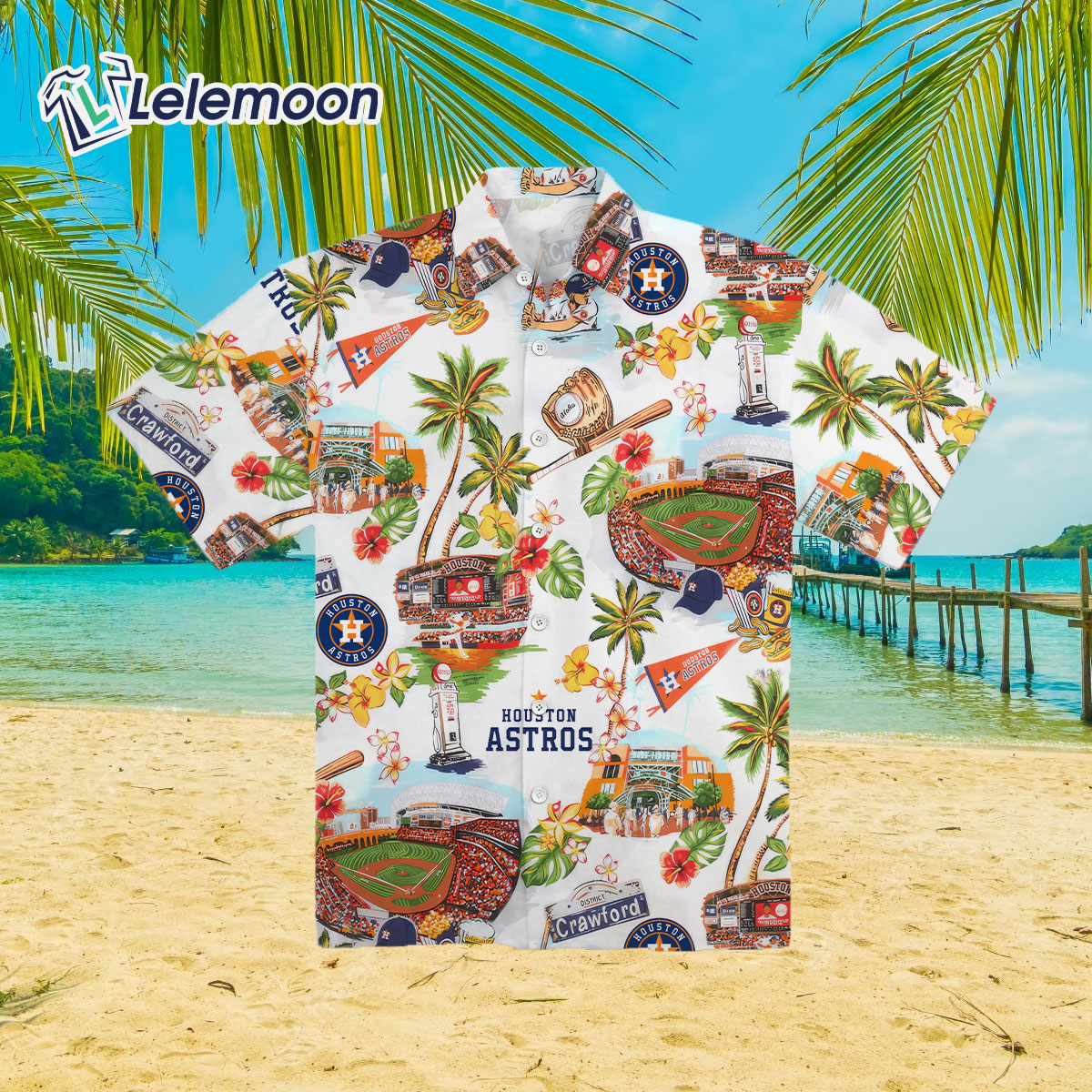 Houston Astros Hawaiian Shirt & Short For Fans