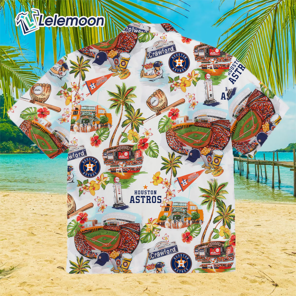 Houston Astros Scenic Hawaiian Shirt - Lelemoon