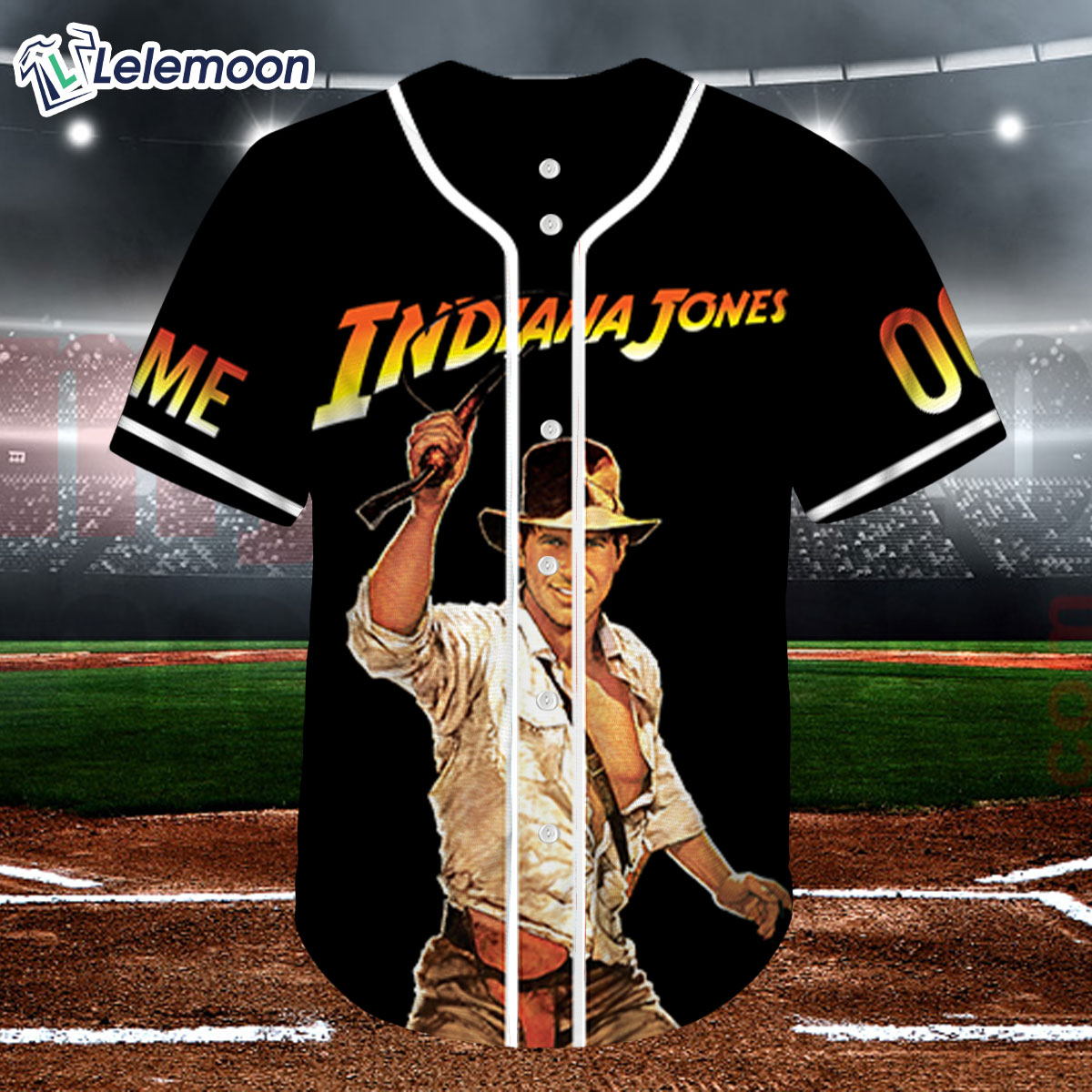 Indiana Jones Jersey Shirt, Indiana Jones Baseball Jersey Shirt - Lelemoon