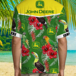 John Deere Parrot Hawaiian Shirt $36.95