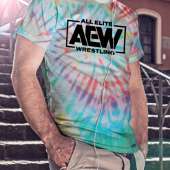 AEW Logo Prism Tie Dye Shirt