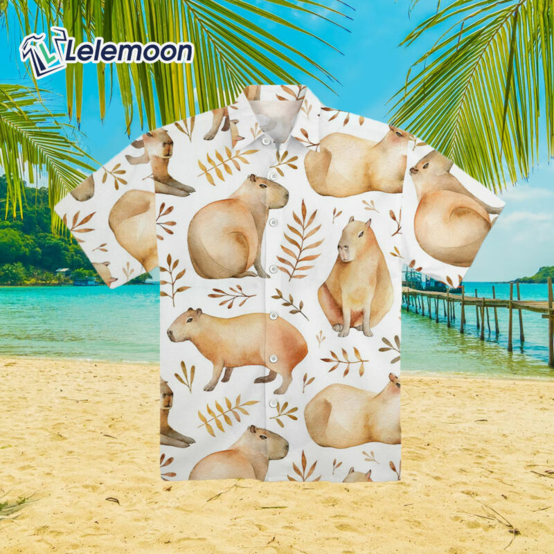 Capybara Summer Aloha Beach Shirt Capybara Summer Aloha Beach Shirt