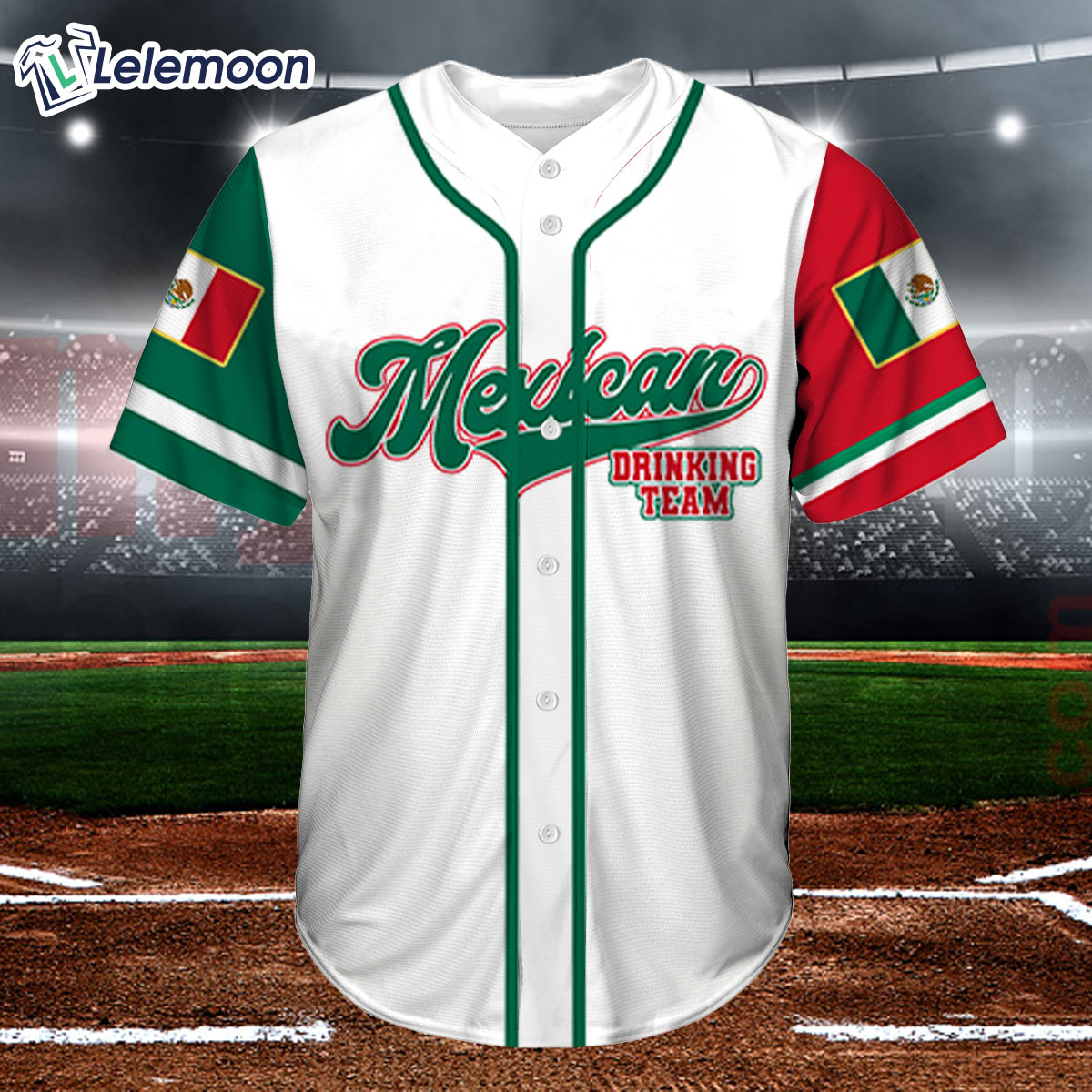 Mexican Drinking Team Baseball Jersey Shirt Lelemoon