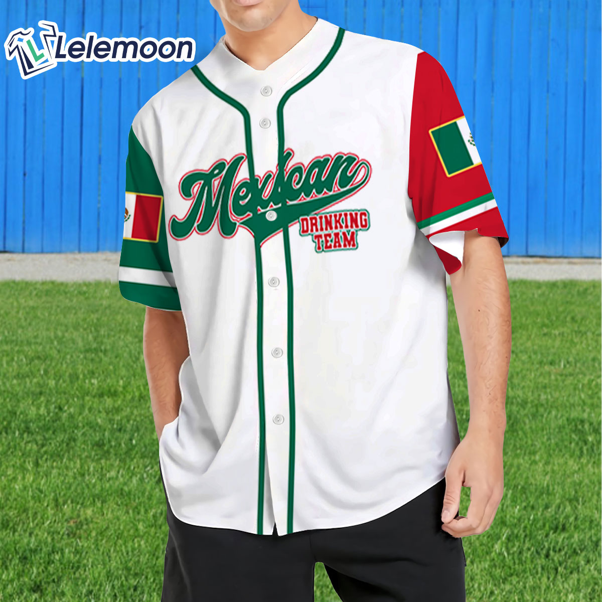 Mexican Drinking Team Baseball Jersey - USA Drinking Team