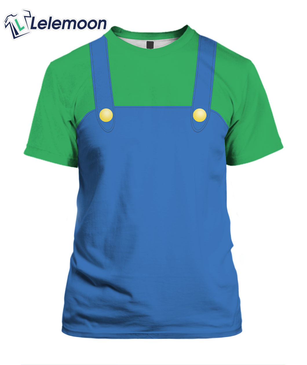 Luigi Super Mario Costume Halloween Cosplay 3D Shirt - Lelemoon