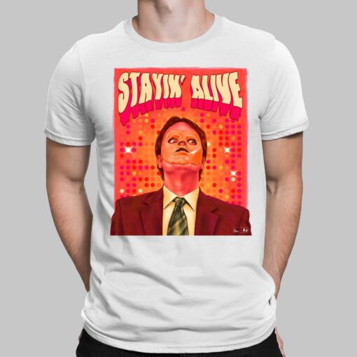 Dwight Schrute CPR Stayin Alive T-Shirt, Hoodie, Sweatshirt, Women Tee