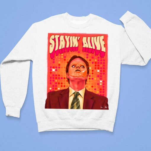 Dwight Schrute CPR Stayin Alive T-Shirt, Hoodie, Sweatshirt, Women Tee $19.95
