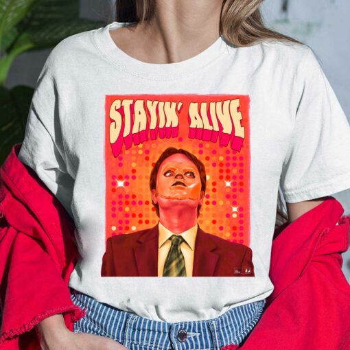 Dwight Schrute CPR Stayin Alive T-Shirt, Hoodie, Sweatshirt, Women Tee