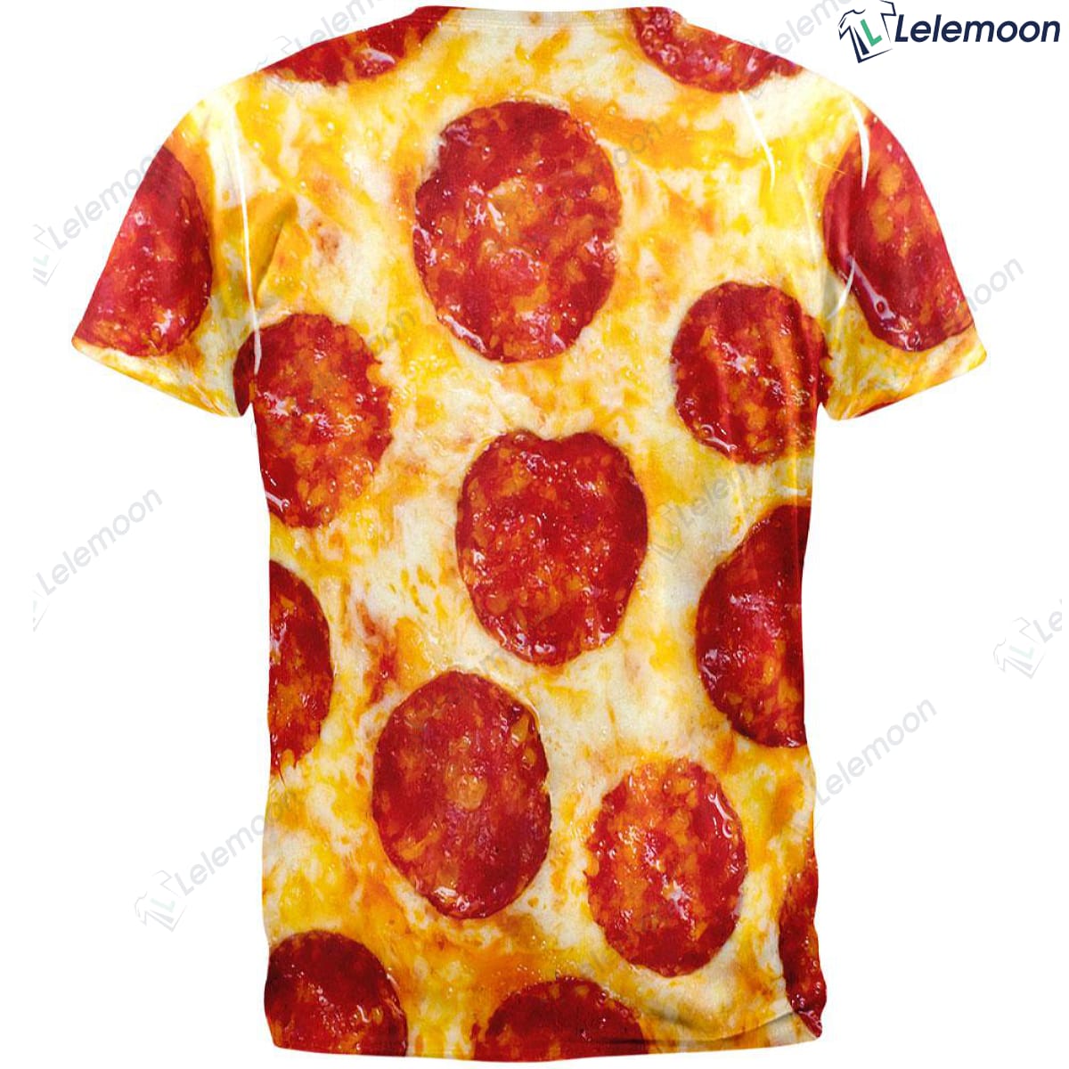 Pepperoni Pizza Costume All Over Adult Shirt Lelemoon