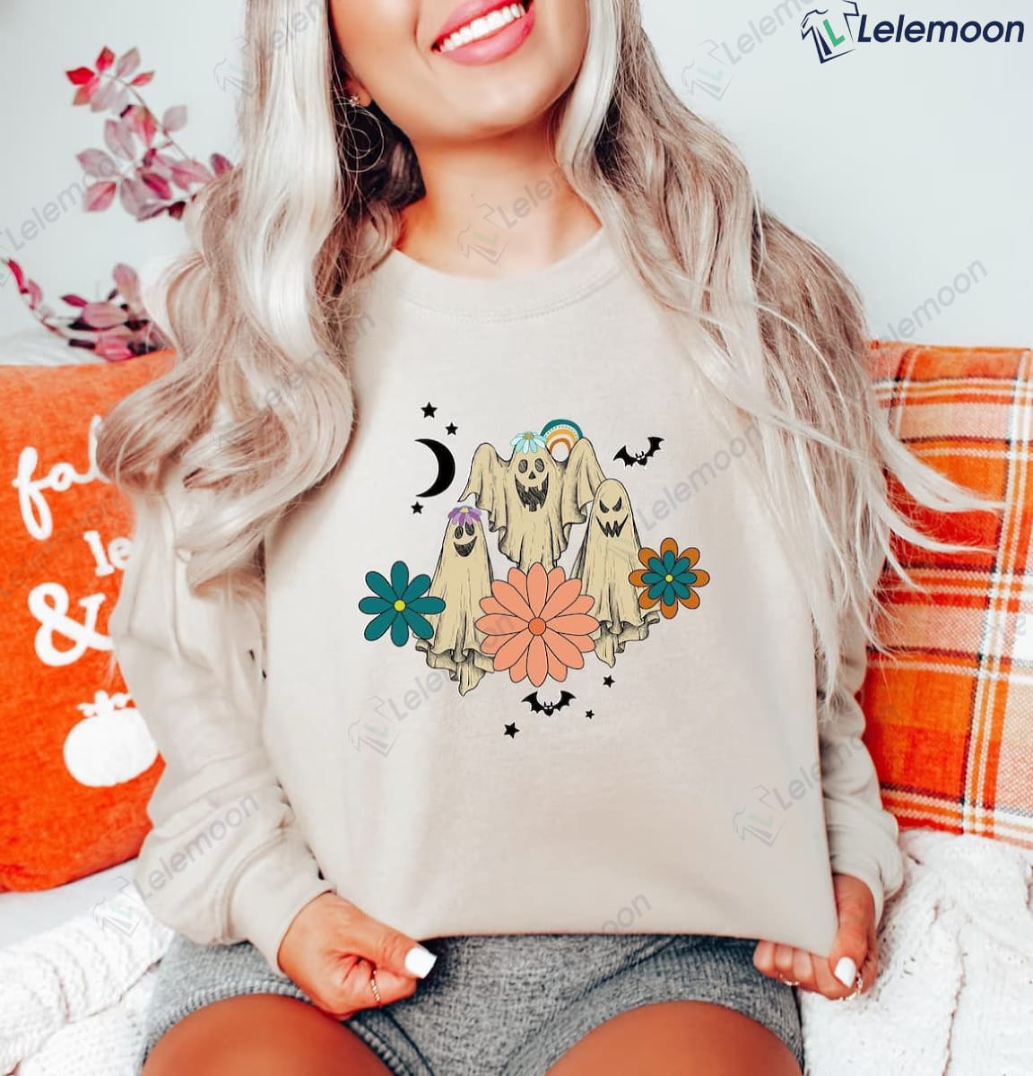 Ghostly floral sweatshirt deals