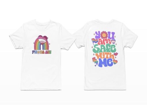 Proua Ally You Are Safe With Me Pride Shirt, Hoodie, Women Tee, Sweatshirt