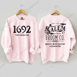 1692 They Missed One Salem Broom Co Halloween Sweatshirt