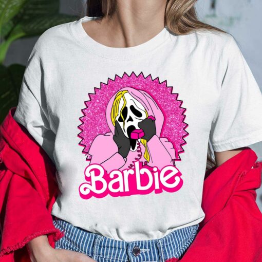 Barbie Ghost Face T-Shirt, Hoodie, Women Tee, Sweatshirt