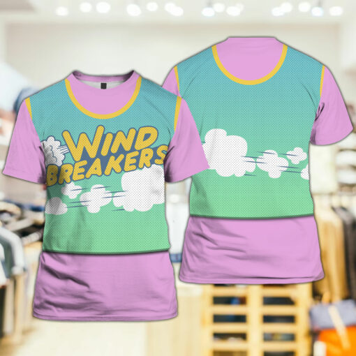 Elemental Gale Cumulus Wind Breakers Costume Shirt