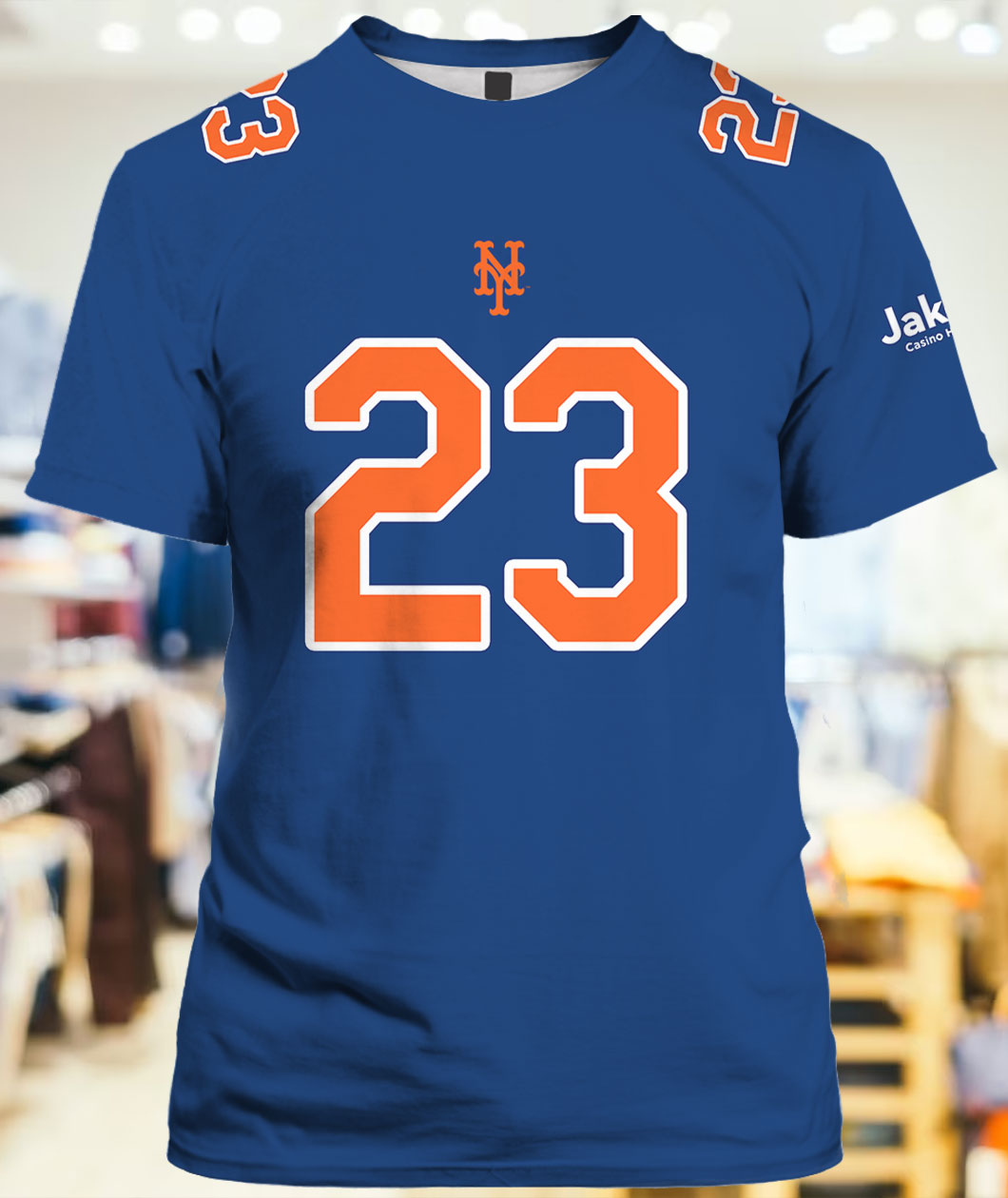 2023 New York Mets Number 23 Mets Football Jersey Shirt Giveaways - Lelemoon