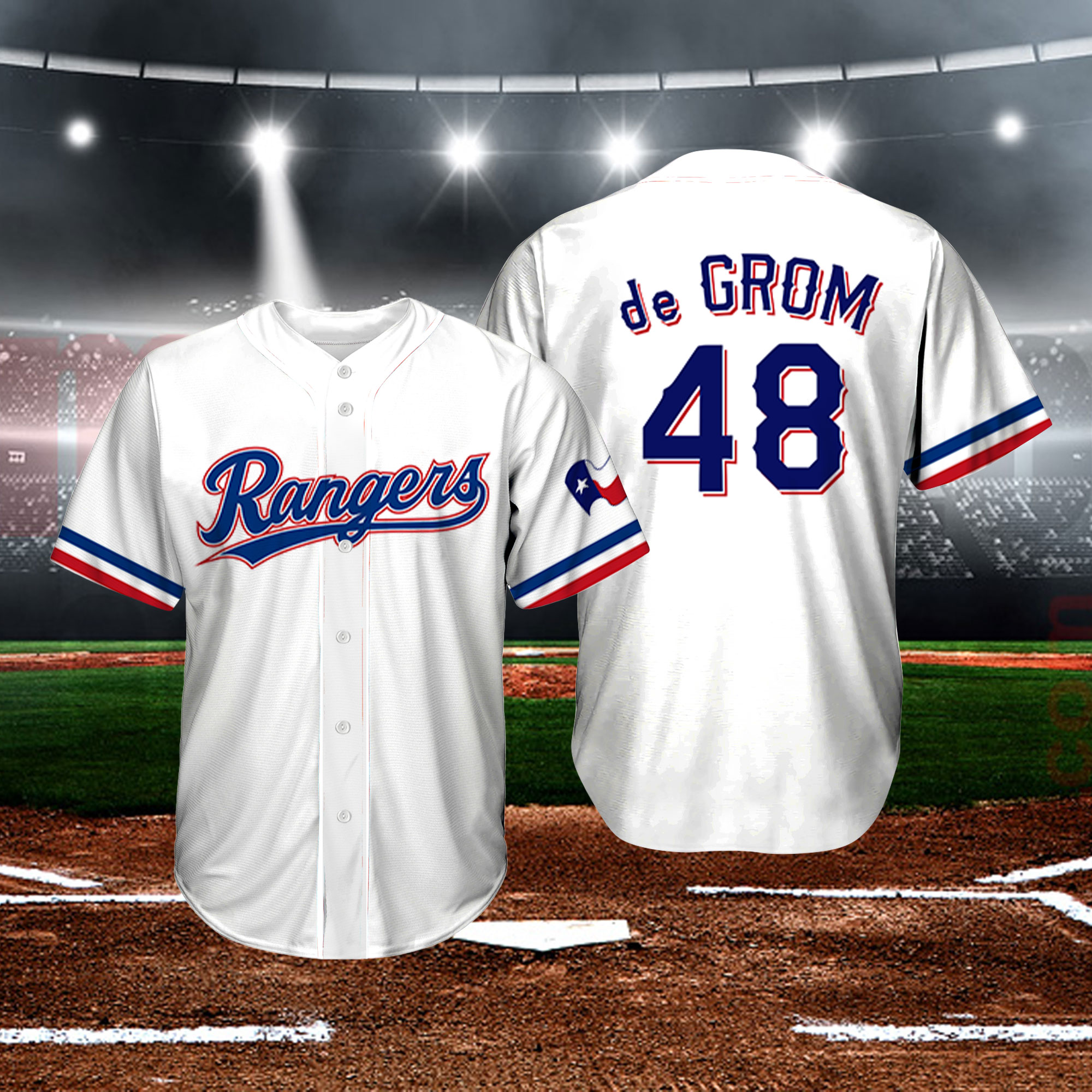 Endastore 2023 Texas Rangers deGrom Replica Jersey Giveaways