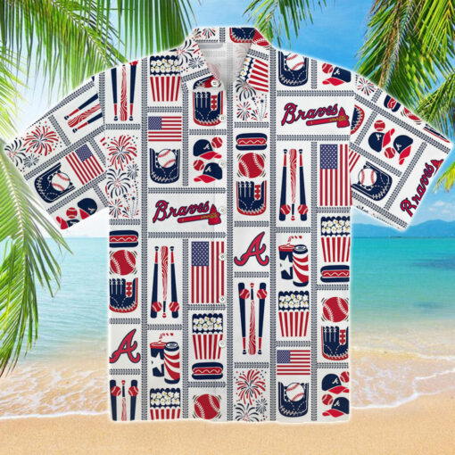 Atlanta Braves Americana Hawaiian T-Shirt