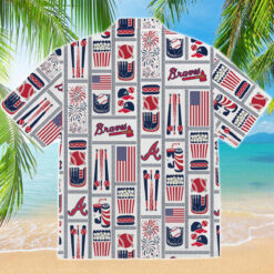 Atlanta Braves Americana Hawaiian T-Shirt $36.95