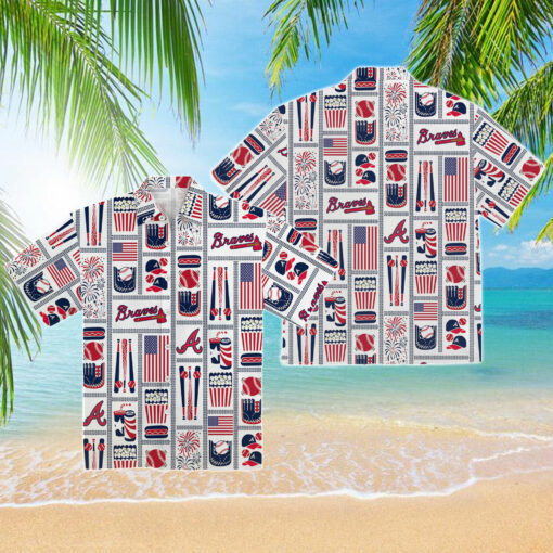 Atlanta Braves Americana Hawaiian T-Shirt