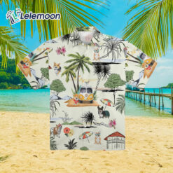 Corgi Hawaii Beach Hawaiian Shirt