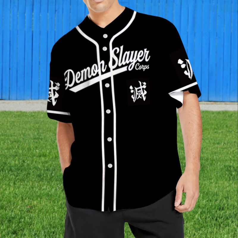 Kamado Demon Slayer Corps Baseball Jersey Kamado Demon Slayer Corps Baseball Jersey
